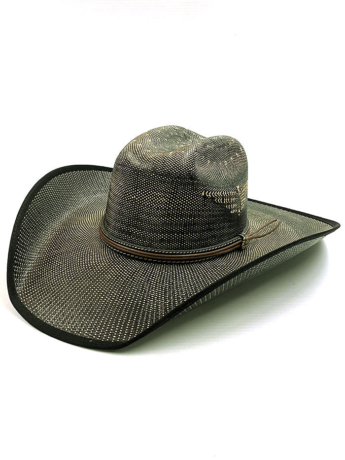Justin Boots JS5256FNX BK Bent Rail Fenix Straw Cowboy Hat - Black Western Hat for Men, Perfect for Rodeo, Country Music Festivals & Outdoor Adventures