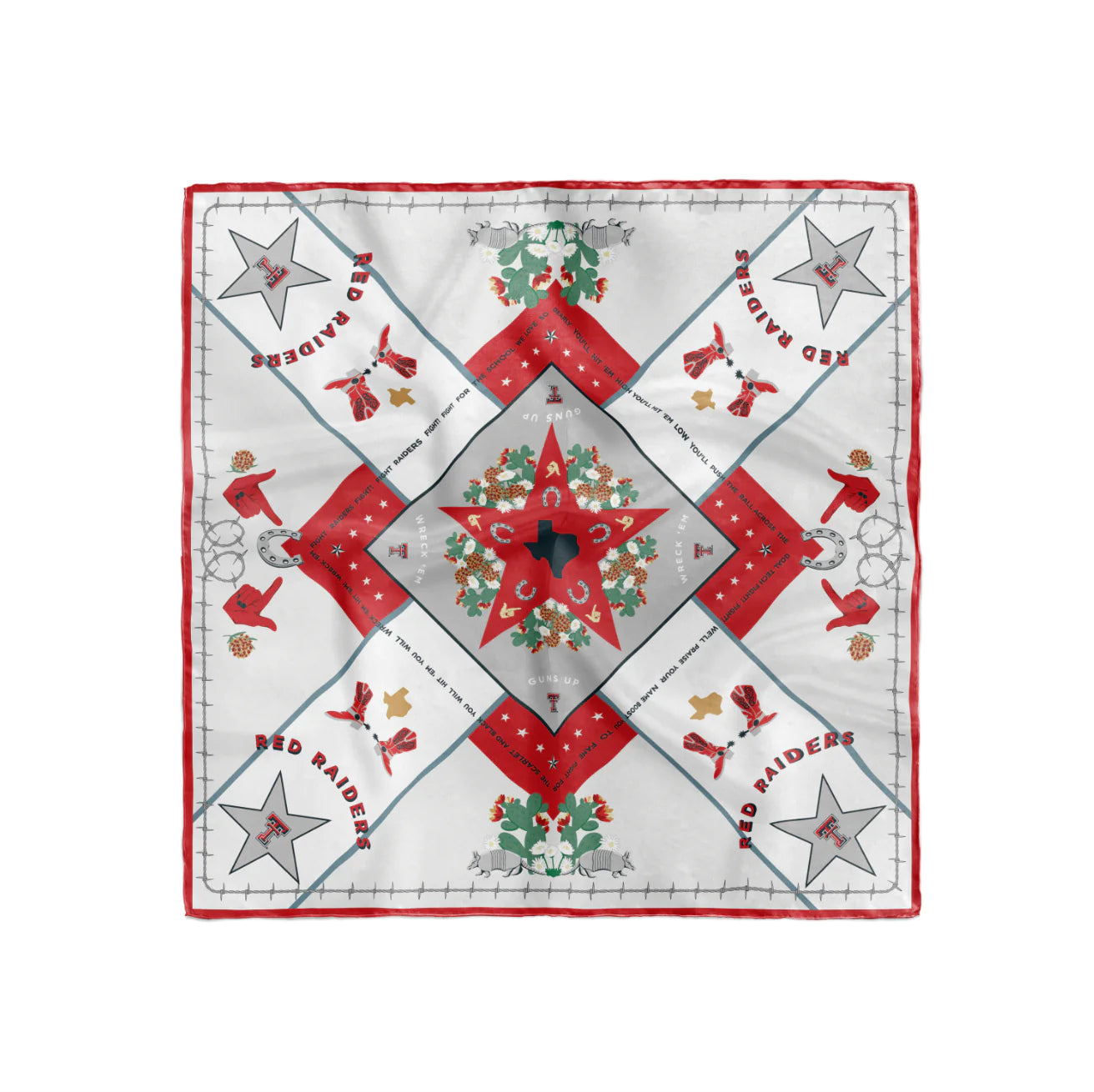 Texas Tech Red Raiders Silk Scarf - Premium College Football Fan Gear for Game Day & Tailgating