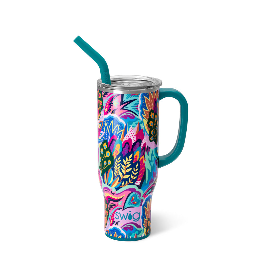 Bazaar Mega Mug 30oz - Large Insulated Coffee Cup with Handle, Stainless Steel Travel Tumbler for Hot & Cold Drinks - Perfect for Office, Camping, and Outdoor Adventures