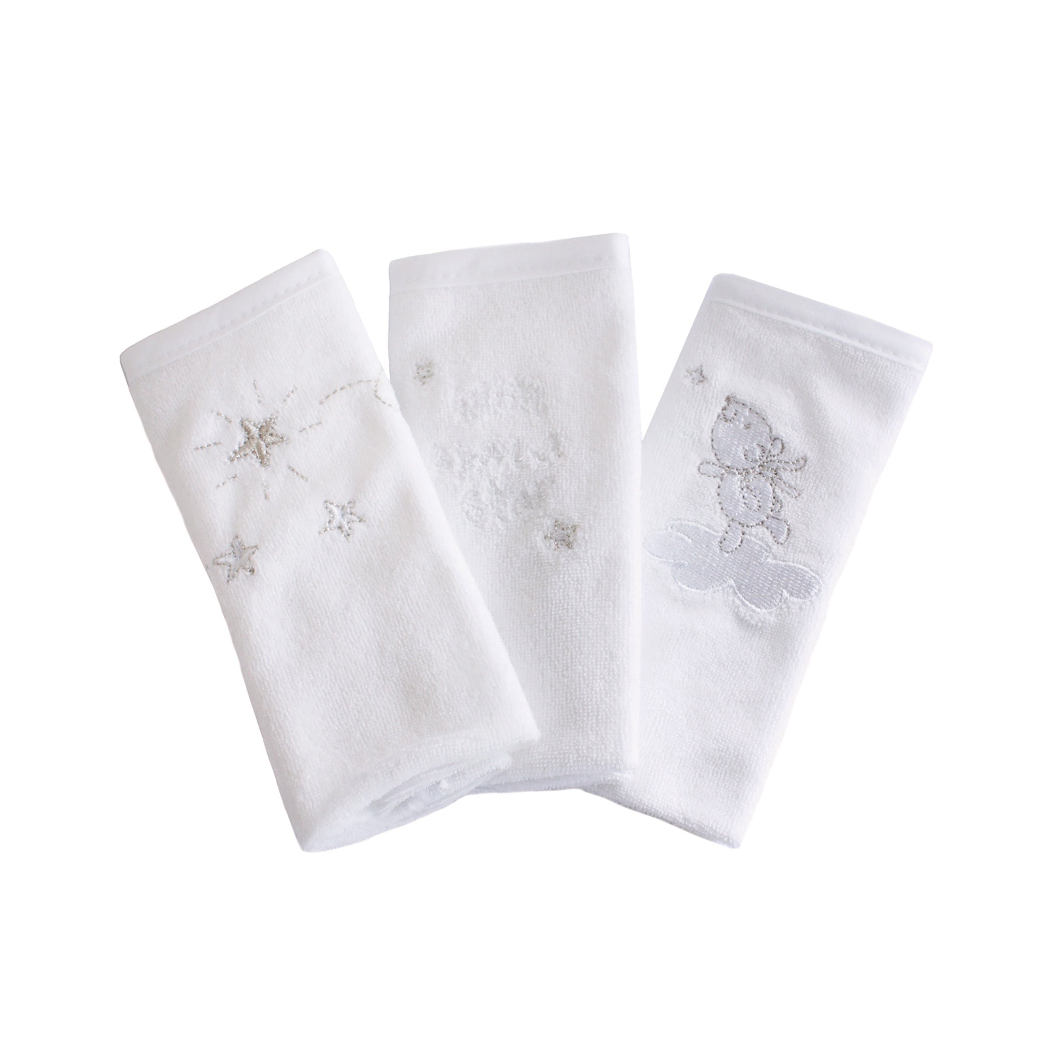 Wish Upon A Star 3-Pack Soft Face Wash Cloths | Gentle Cleansing for Daily Skincare Routine | Perfect for Makeup Removal & Baby Care