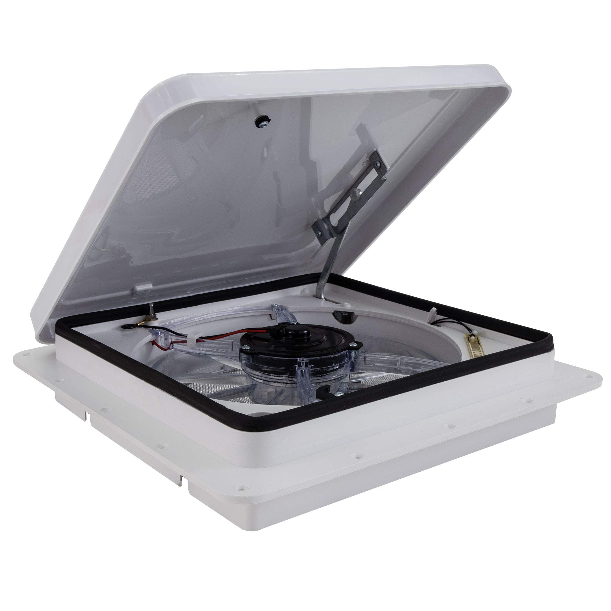 RecPro RV Roof Vent Fan - Fan-Tastic 7350 High-Powered 13-Speed Camper Ventilation Fan with Rain Sensor & Remote | White High-Profile RV Roof Vent | Perfect for RV, Camper, and Travel Trailer Air Circulation & Temperature Control