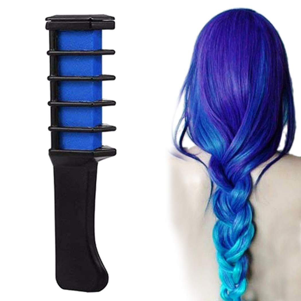 JUSTDOLIFE Temporary Hair Color Chalk Comb - DIY Hair Dye Stick for Party, Cosplay & Halloween - Quick & Easy Washable Hair Coloring for Kids & Adults - Perfect for Festivals, Costume Events & Themed Parties