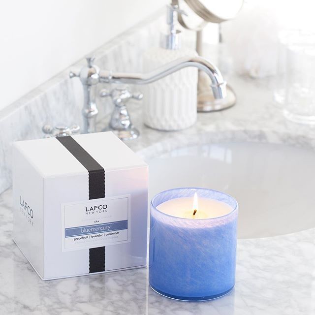 Bluemercury Spa Candle - Aromatherapy Scented Candle for Relaxation & Stress Relief | Perfect for Home Spa, Bathroom, Yoga & Meditation