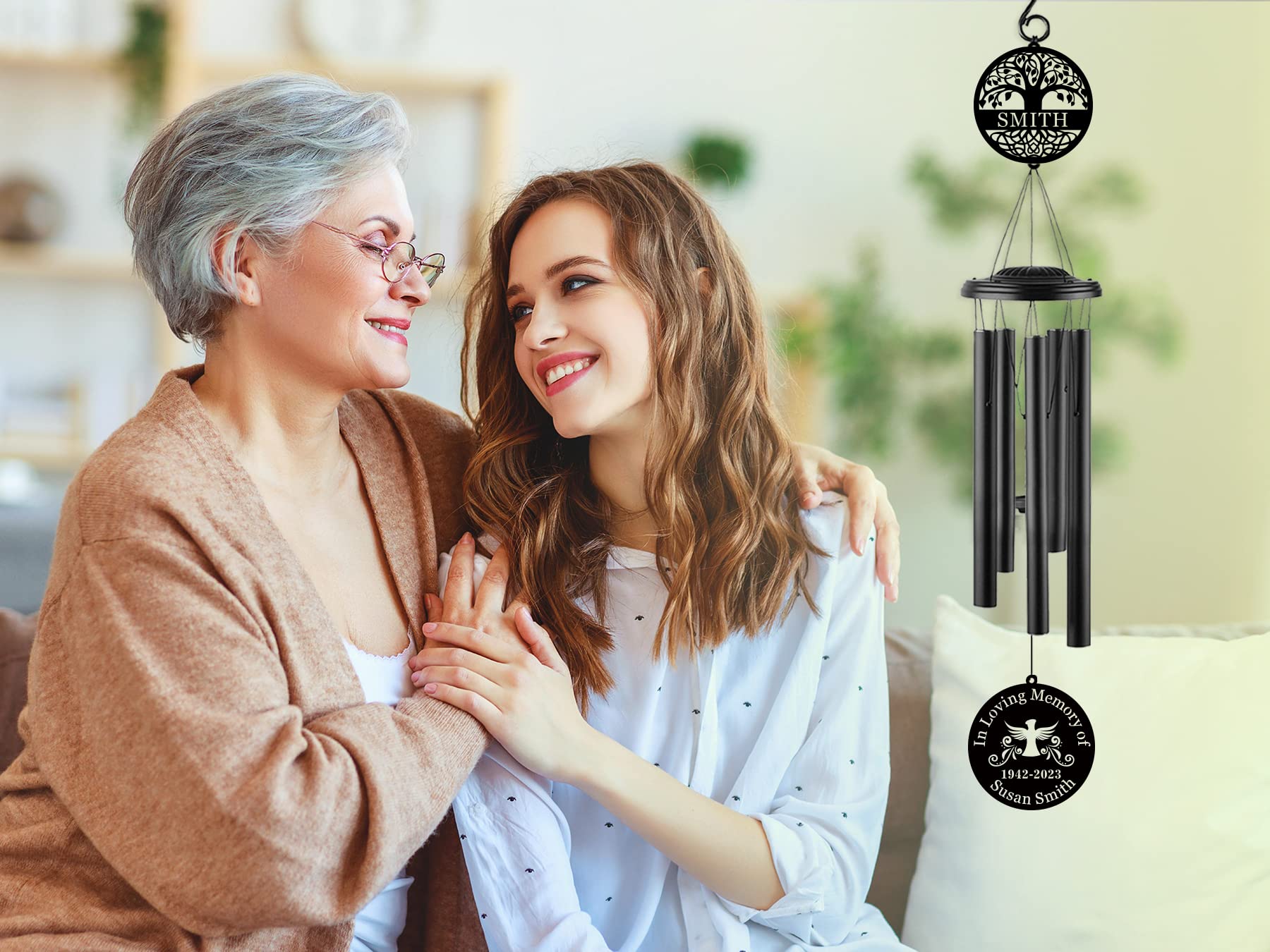 Personalized Memorial Wind Chimes for Outdoor Decor - 37
