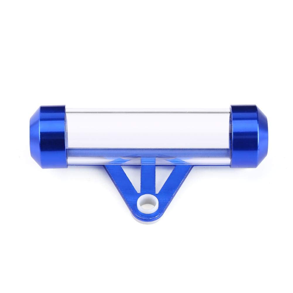 Universal Motorcycle Tax Tube Holder - Waterproof Blue for Secure Tax Disc Storage