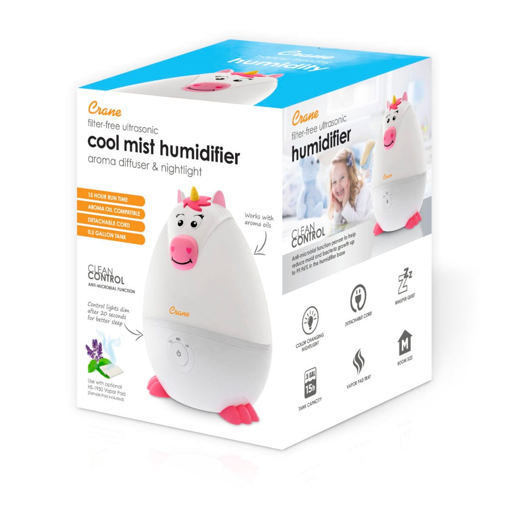 Adorable Mini Humidifier & Aroma Diffuser for Home, Office, Nursery | Compact Ultrasonic Air Moisturizer with Essential Oil Tray - Perfect for Dry Skin, Allergies, and Better Sleep