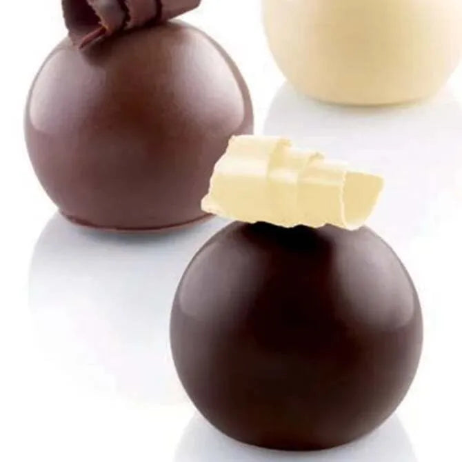 Premium Mini Truffles 20-Cavity Silicone Chocolate Mold with 15 Shapes - Perfect for Baking, Candy Making, Cake Decorating & DIY Desserts