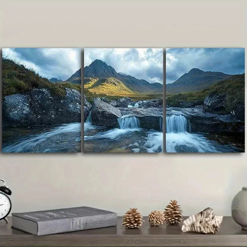 3-Piece Scottish Highlands Wall Art Set - Framed Canvas Prints 40x60cm - High Quality Australian Made Wall Decor - Perfect for Living Room, Bedroom & Office Decor