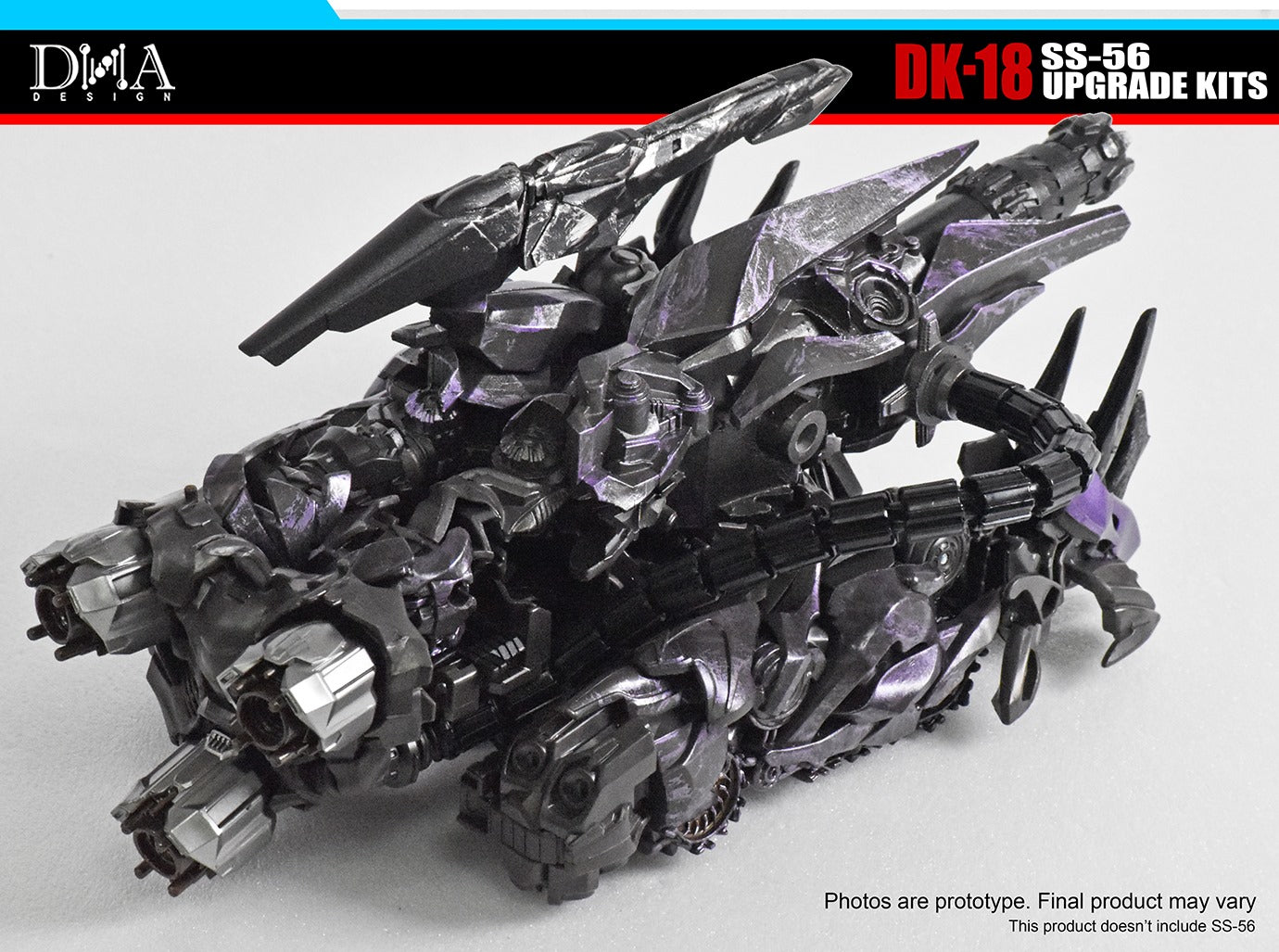 DNA Design DK 18 Upgrade Kit for SS 56 Shockwave - Transformers Action Figure Accessories for Collectors & Customization - Perfect for Display, Photography & Toy Modding