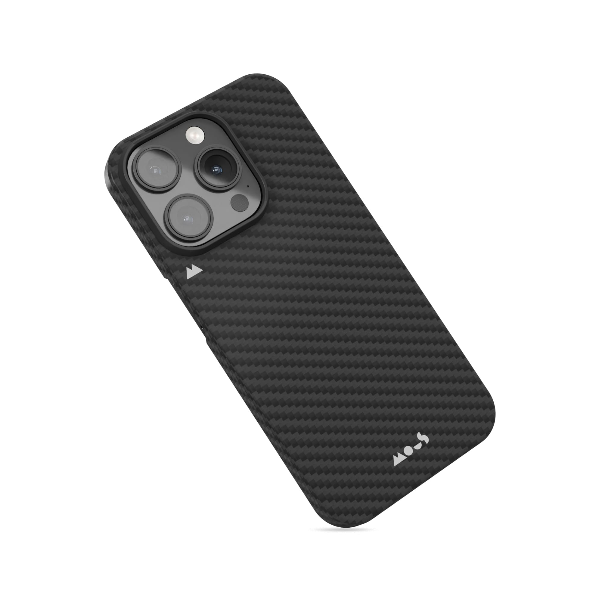 Mous iPhone 15 Pro Max Case with MagSafe - Ultra Thin Magnetic Phone Cover | Carbon Fiber Design | Shockproof Protection for Everyday Use & Outdoor Activities