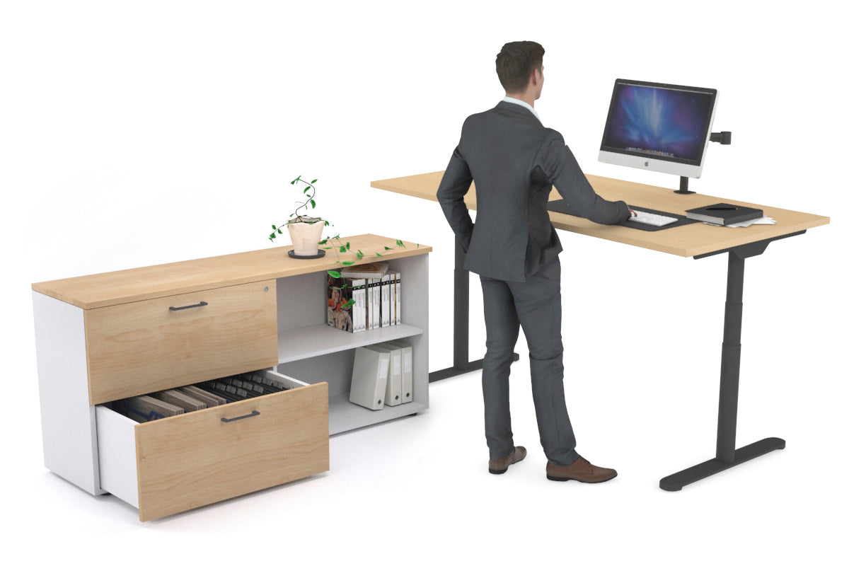 Flexi Premium Height Adjustable Standing Desk - 1800L x 700W Electric Sit Stand Workstation for Home Office, Gaming & Study - Ergonomic Executive Desk for Productivity & Comfort