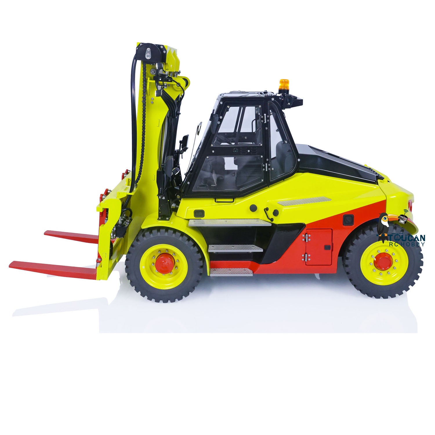 1:14 LESU Metal RC Forklift Truck with Hydraulic System, Remote Control, Sound & Light, ESC Servo - Perfect for Construction Site Play, Collecting & Indoor Racing