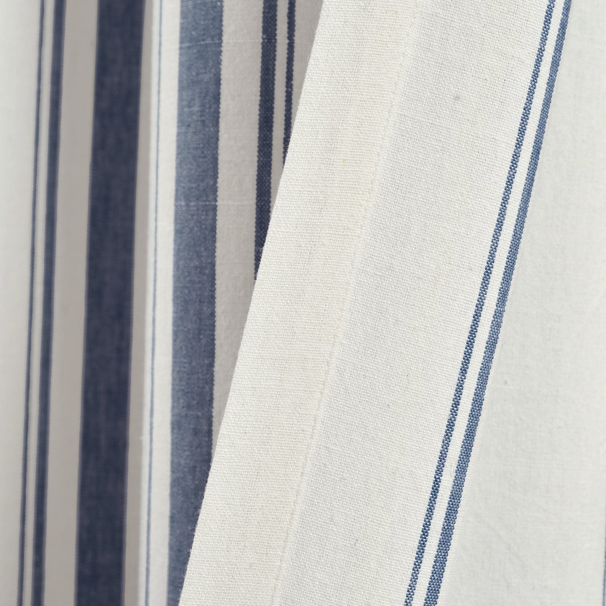 Farmhouse Stripe Yarn-Dyed Recycled Cotton Blend Window Curtain Panel Set - Blackout Thermal Insulated Drapes for Living Room, Bedroom & Nursery (2 Panels, 52x84 Inch) - Perfect for Rustic, Modern & Farmhouse Home Decor