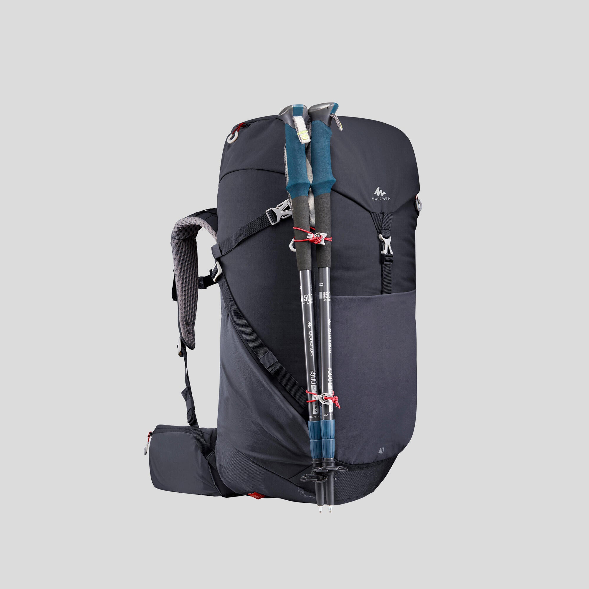 Quechua MH500 40L Waterproof Hiking Backpack for Men & Women - Lightweight Trekking Pack for Outdoor Camping, Travel & Adventure