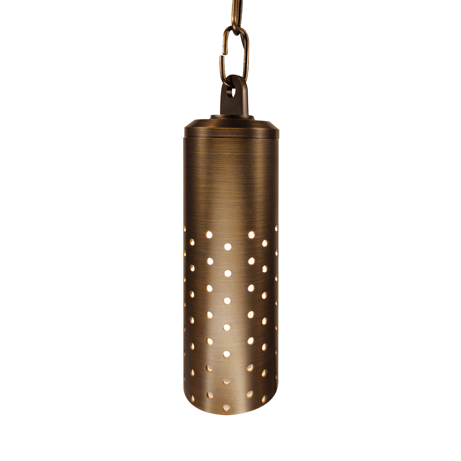 12V LED Low Voltage Brass Cylinder Pendant Light Fixture - 4x/8x/12x Package with 5W 3000K Warm White Bulb - Perfect for Kitchen Island, Dining Room, Bar Counter, and Entryway Lighting