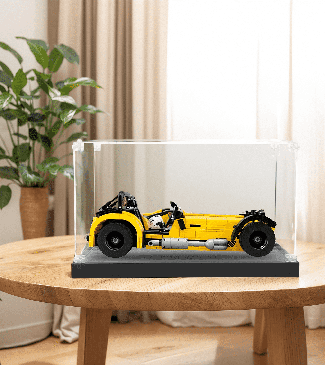 Lego Ideas Caterham Seven 620R 21307 Display Case - Clear Acrylic Showcase for Lego Car Model Collection - Perfect for Home Office Decor & Gift for Lego Enthusiasts