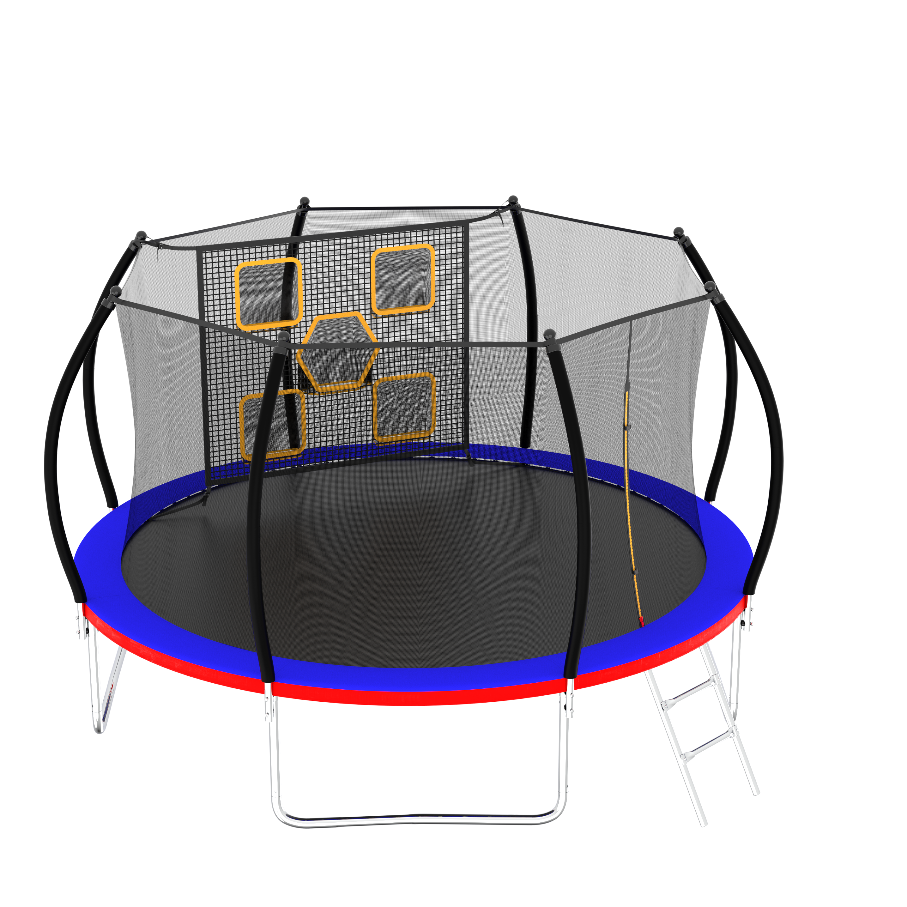 12FT Trampoline with Safety Enclosure & Ladder - ASTM Approved Outdoor Trampoline for Kids | Backyard Fun, Exercise & Family Recreation