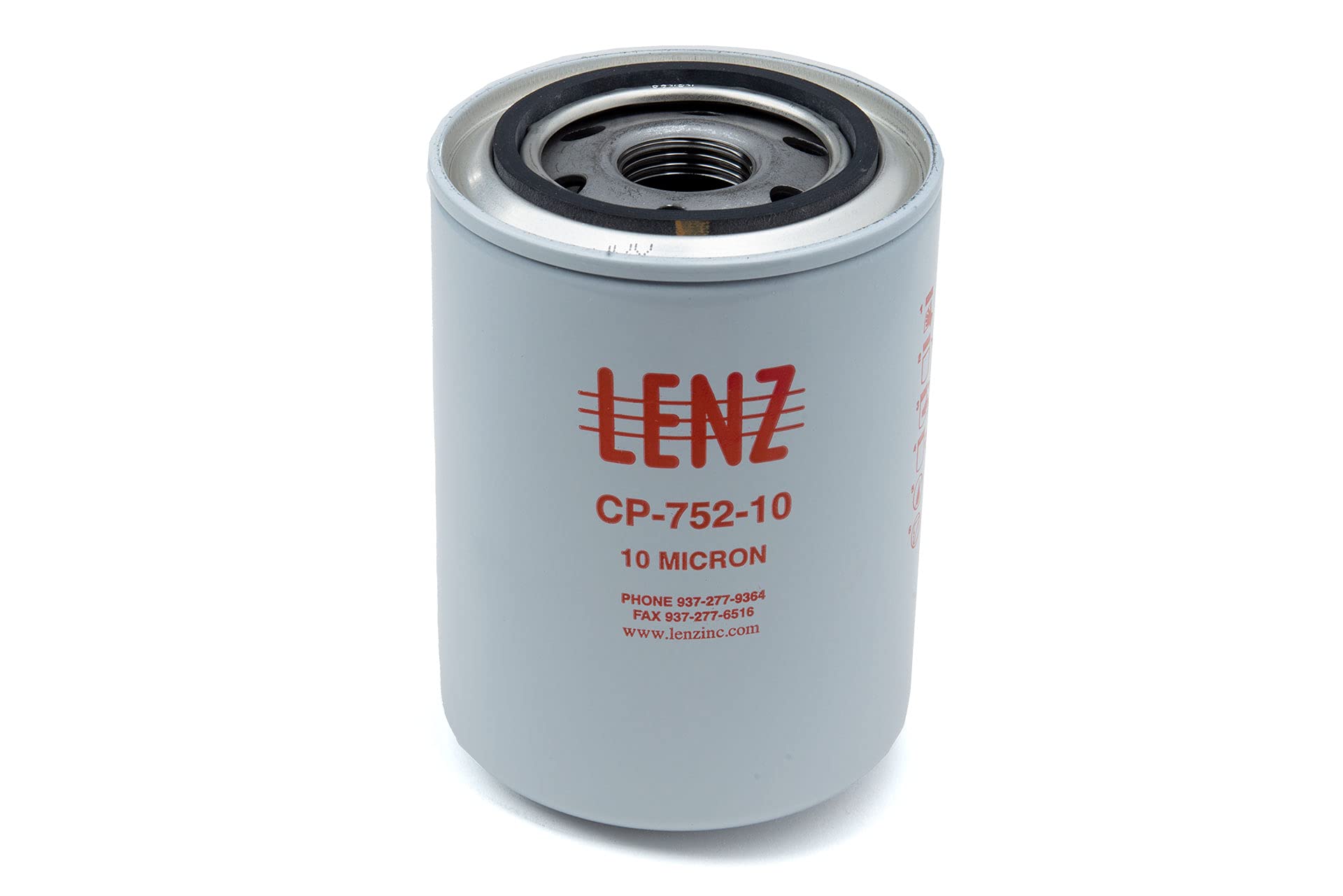 10 Micron Hydraulic Filter Canister - 20 GPM Flow Rate, 200 PSI Max Pressure, 1