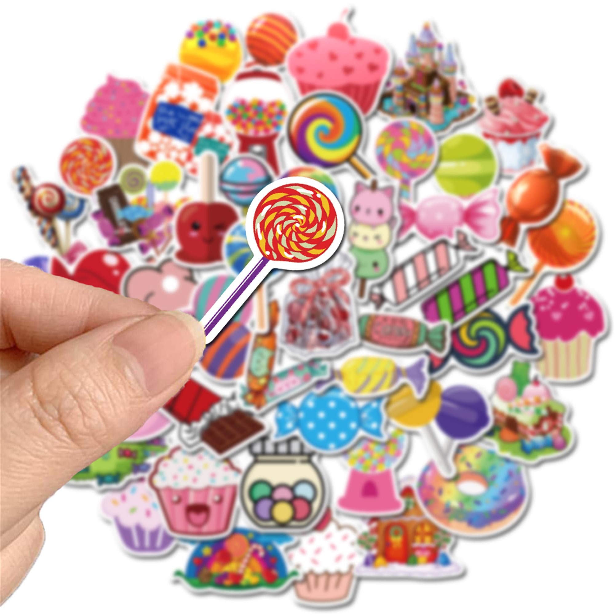 50Pcs Cute VSCO Vinyl Laptop Stickers - Waterproof Candy Stickers for Water Bottles, Laptops & Journals - Perfect for Girls, Teens & DIY Crafts - Fun for School, Parties & Room Decor