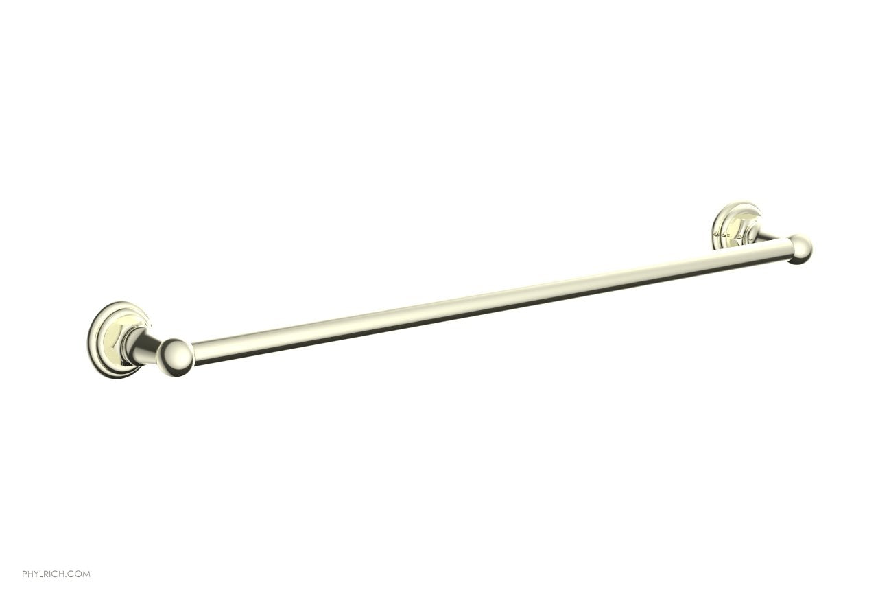 HEX TRADITIONAL 24-Inch Chrome Towel Bar - Bathroom Towel Rack for Hand & Bath Towels - Perfect for Modern & Traditional Bathrooms, Kitchens & Laundry Rooms