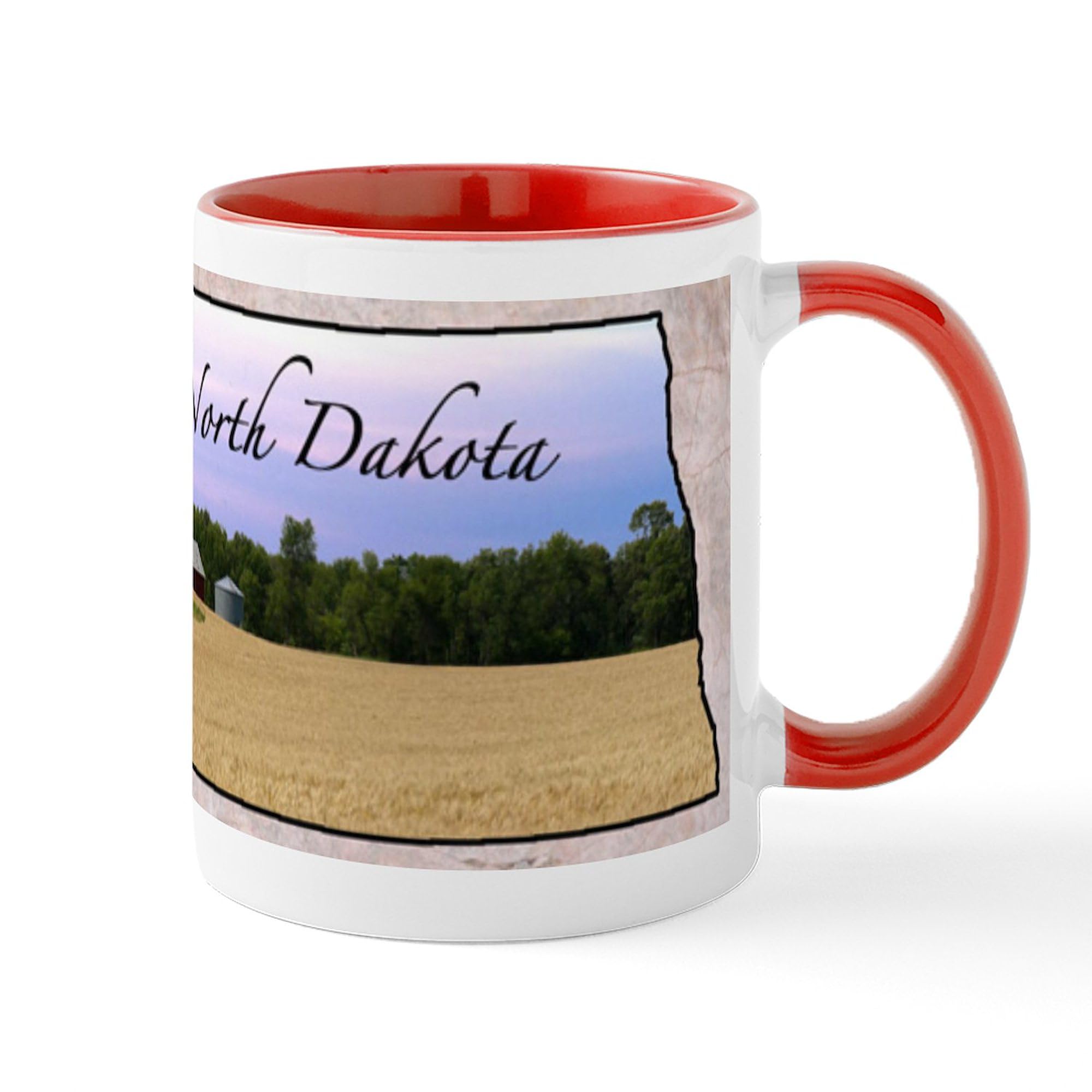 North Dakota Themed 11 oz (325 ml) Ceramic Coffee Mug - Perfect for Home, Office & Gifts | CafePress