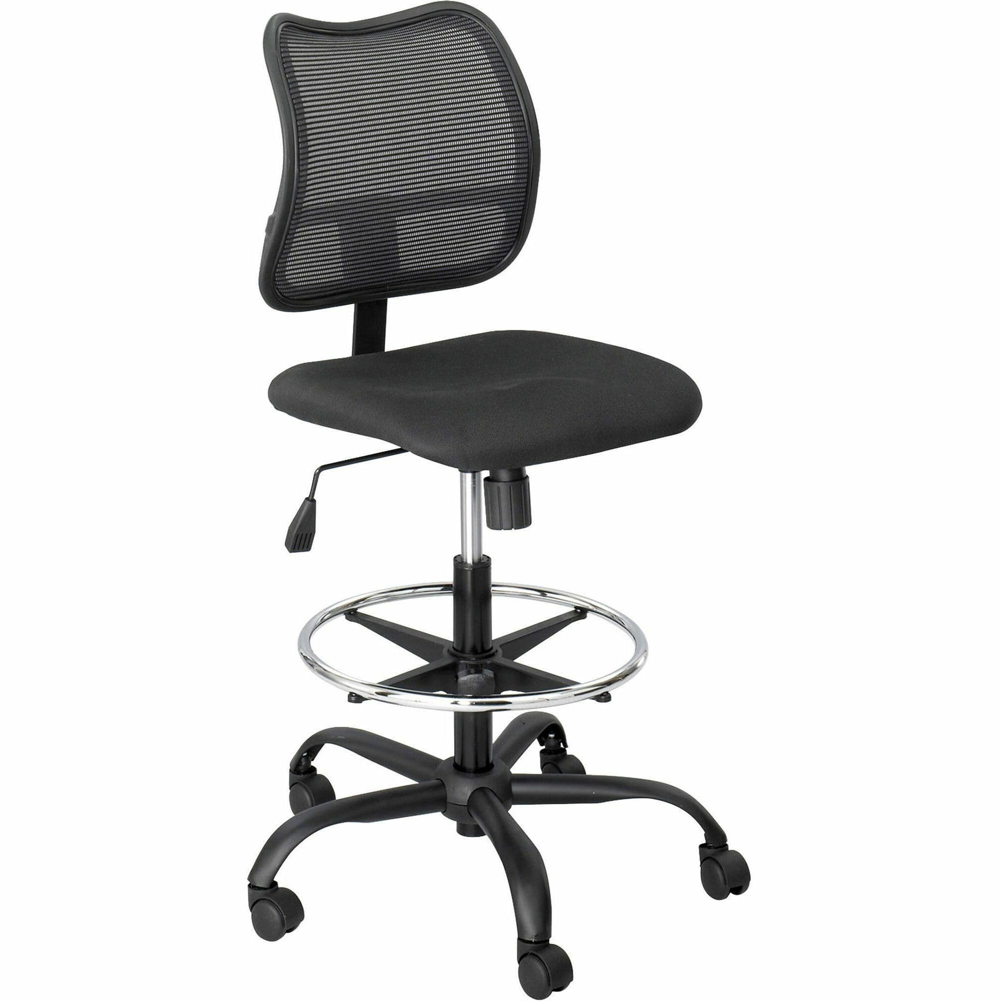 Safco Vue Ergonomic Mesh Back Computer Chair - Heavy Duty Stool with 360° Swivel & 5-Star Base - 250 lbs Weight Capacity (Black) - Perfect for Office, Home Workspace & Gaming Setup