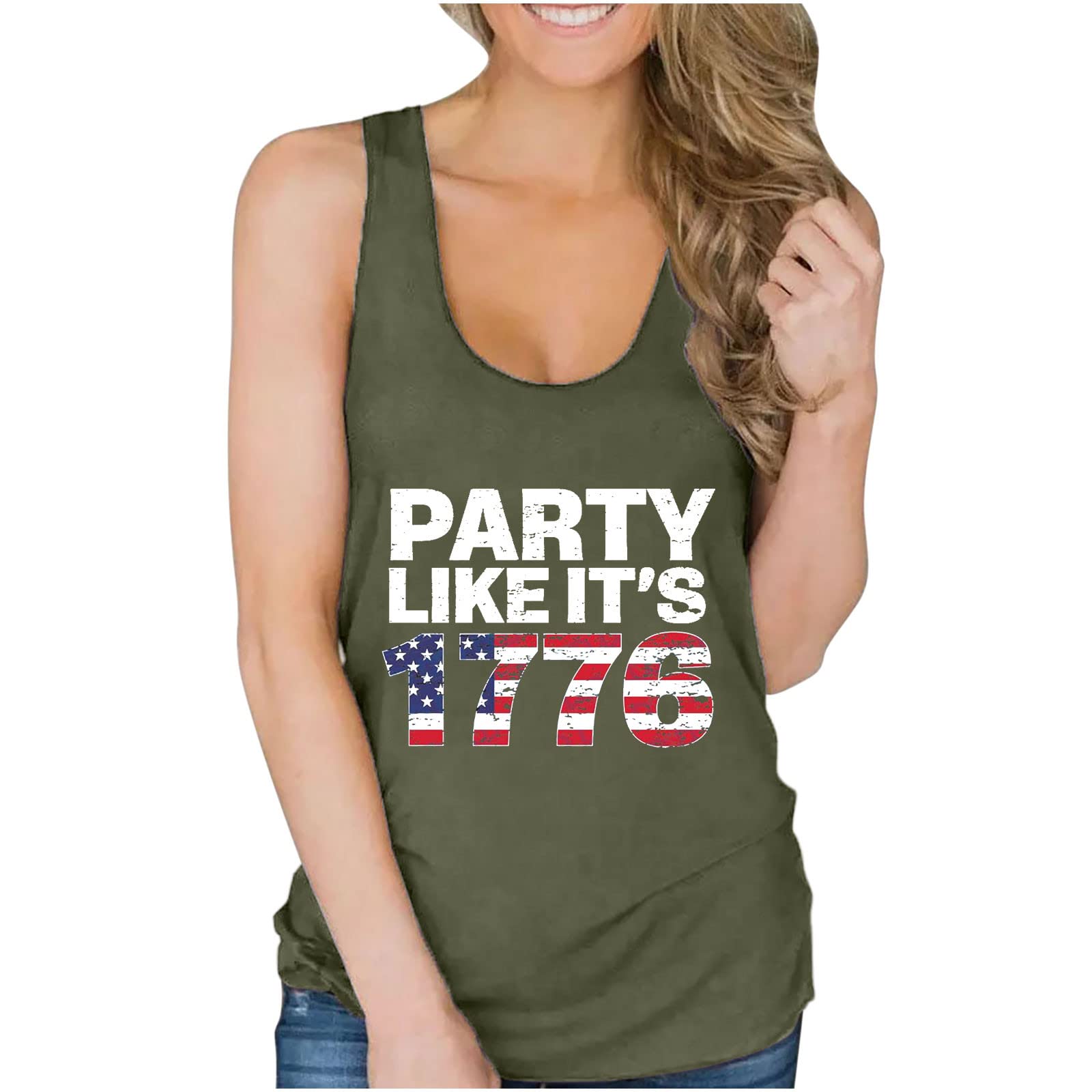 HRAPDA Women's Casual Tank Tops - Sexy V Neck Sleeveless Blouse for Summer Outings