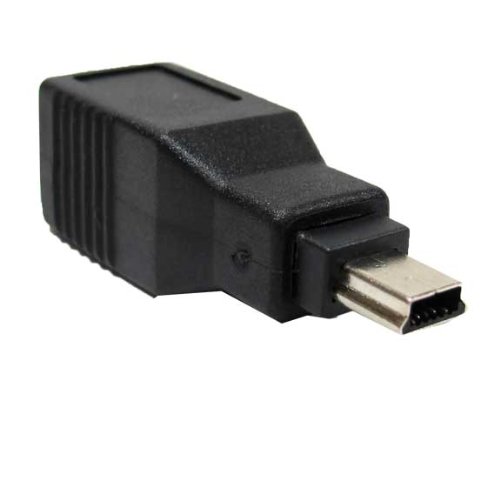USB B Female to Mini USB B 5 Pin Male Adapter Converter - Connect Legacy Devices to Modern USB Ports for Cameras, Printers & Audio Equipment