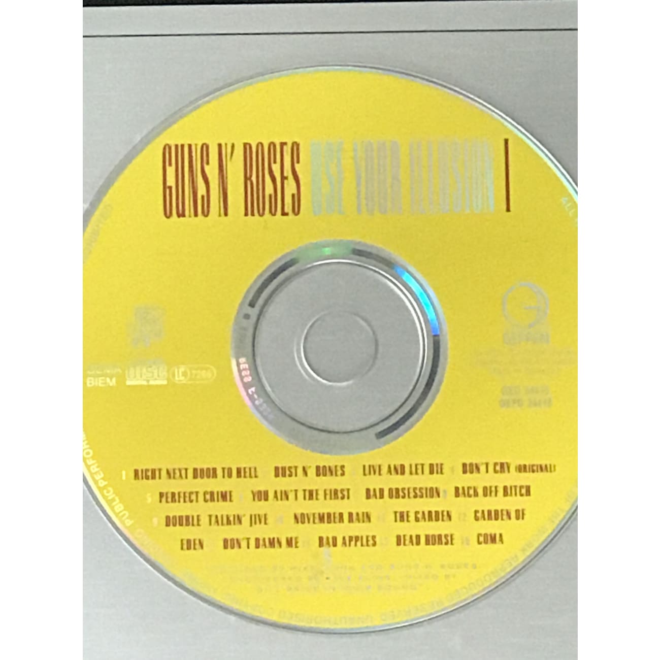 Guns N' Roses Use Your Illusion Album - Geffen UK Label Award Winning Vinyl Record for Rock Music Collectors & Home Decor