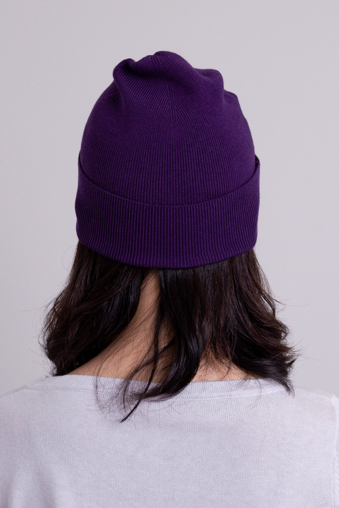 Soft & Warm Purple Knit Beanie - Bamboo Cotton Blend for Men & Women - Perfect for Winter, Outdoor Activities & Casual Wear