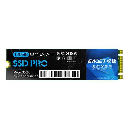 EAGET S300L 120GB SSD Internal Solid State Drive - M.2 SATA III 6Gb/s NGFF Hard Disk for Laptop & Desktop PC Upgrade - Faster Boot, Gaming, and Data Transfer