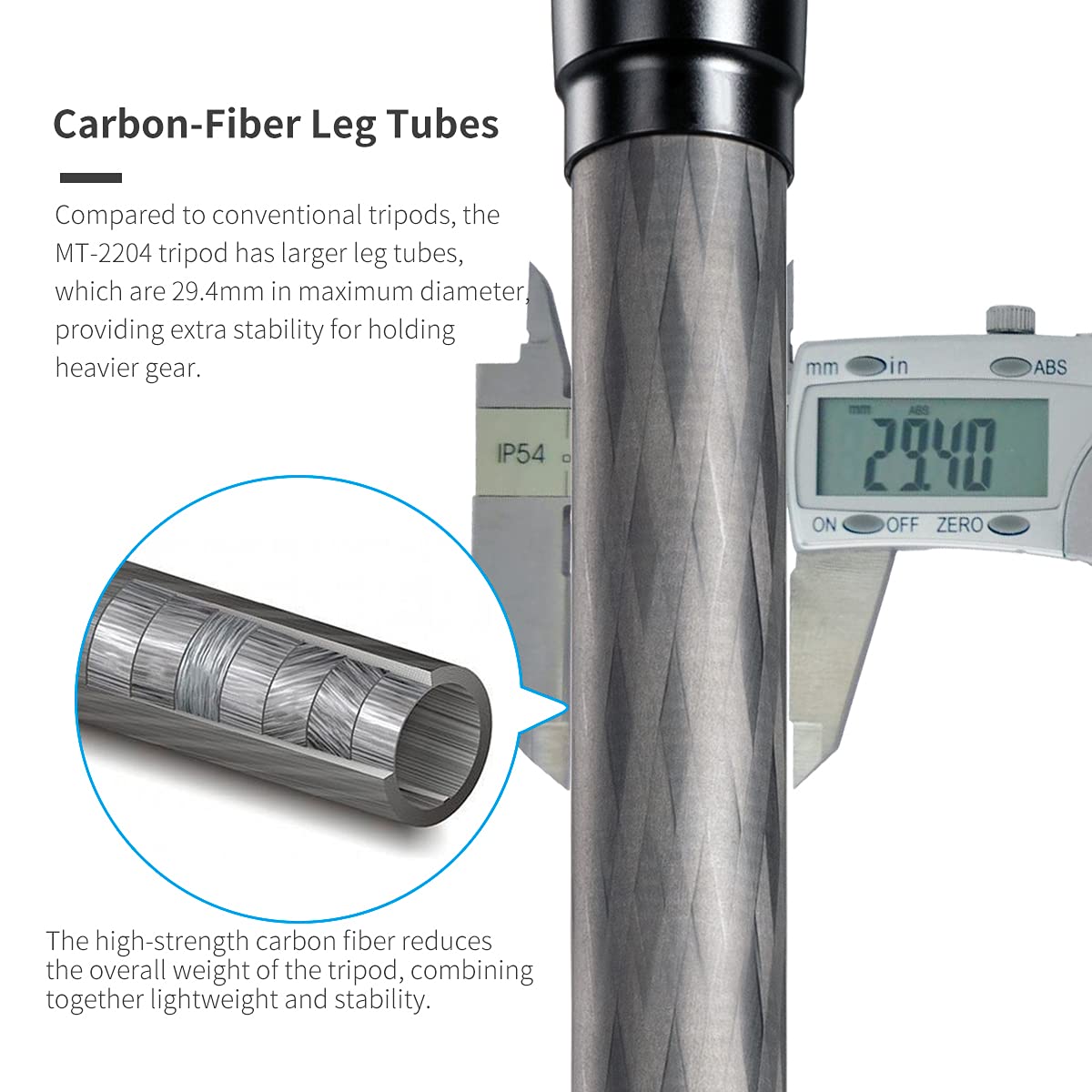 SIRUI Professional Heavy Duty Carbon Fiber Tripod 61