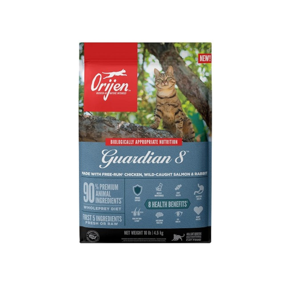Premium Grain-Free Cat Food with Free-Run Chicken, Wild-Caught Salmon & Rabbit - High Protein Dry Food for Adult Cats - Made in USA - Perfect for Indoor & Outdoor Cats with Sensitive Stomachs