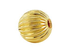 Sterling Silver or 14kt Gold Filled Rondelle Spacer Corrugated Beads 10 Pack - 5mm, 6mm, 7mm, 8mm, 10mm Round Beads for Jewelry Making - Handmade in USA - Perfect for Bracelets, Necklaces & DIY Craft Projects