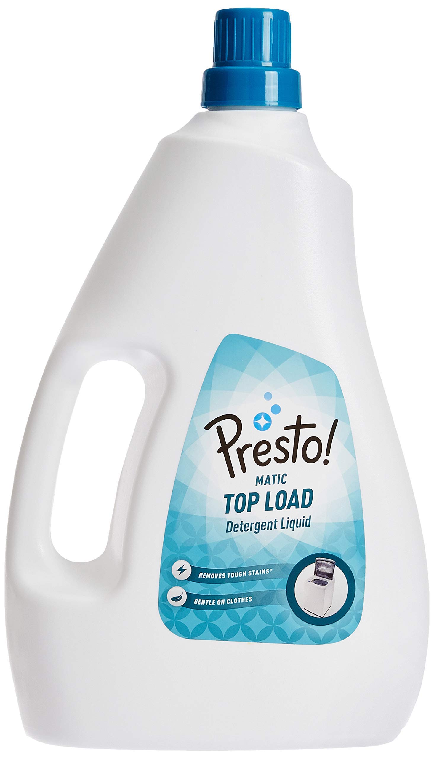 Presto! Matic Top Load Liquid Laundry Detergent - 2 Litre (67.6 oz) | Tough Stain Remover | Color Safe & Fabric Friendly | Bleach & Phosphate Free | Ideal for HE Washing Machines & Everyday Laundry