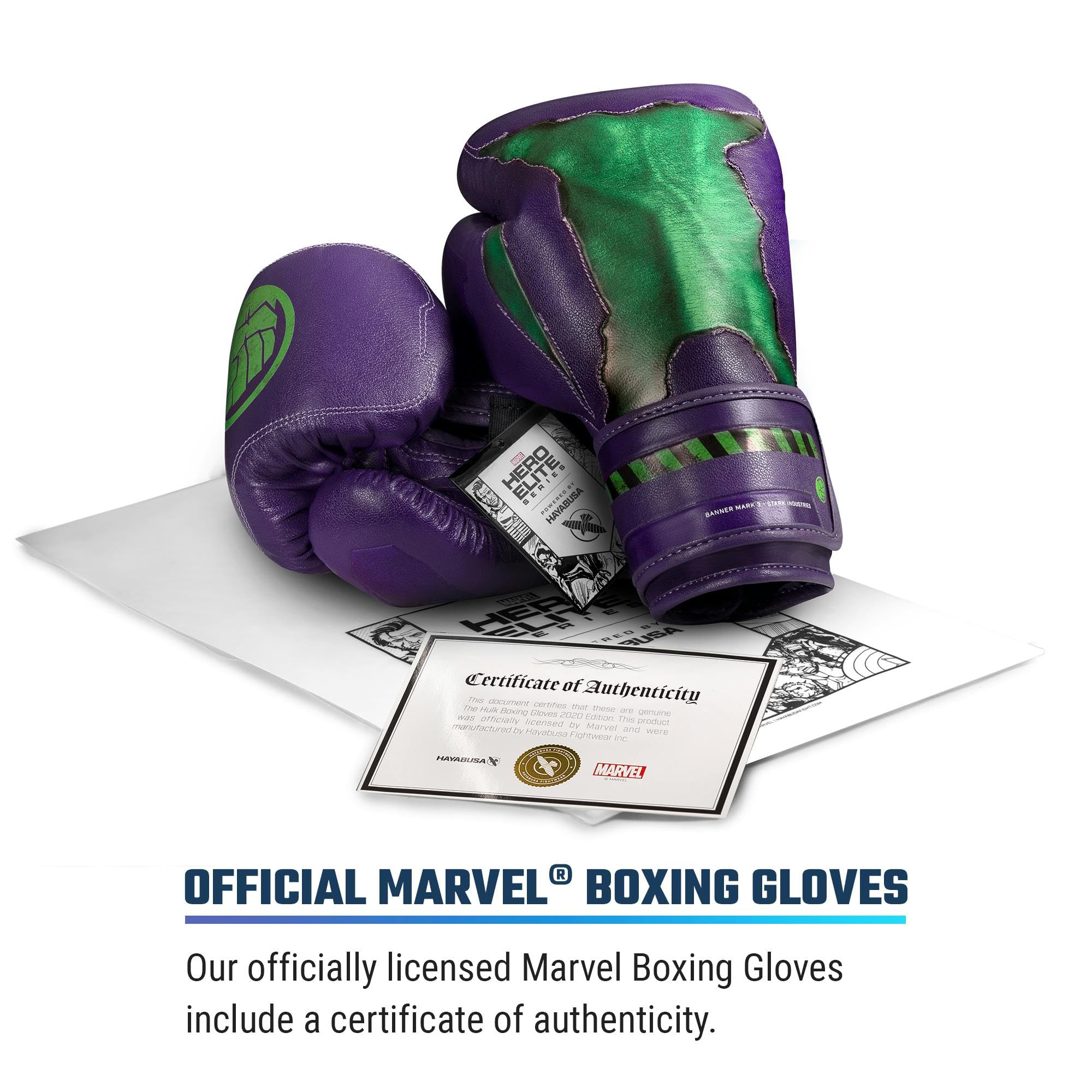 Hayabusa Marvel Hero Elite Boxing Gloves for Men & Women - Premium Training Gloves for Boxing, MMA, Kickboxing & Fitness Workouts