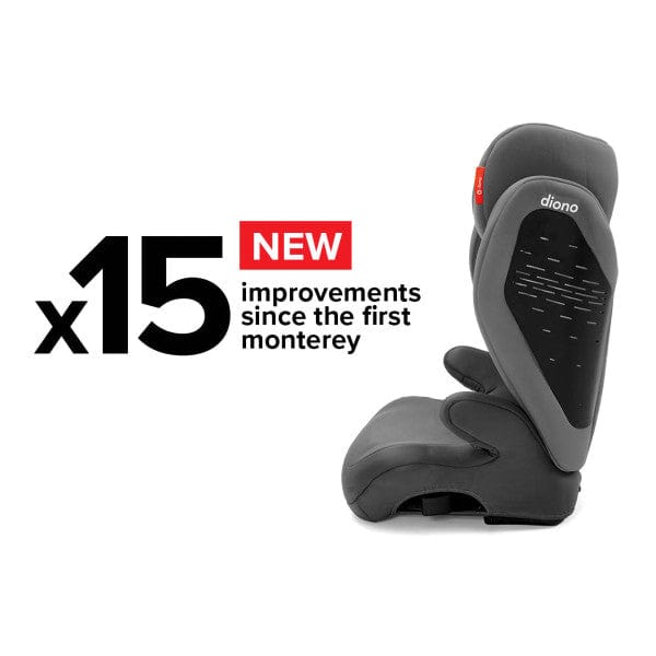 Diono Monterey 4 DXT Latch Booster Car Seat - High Back Booster for Kids 4-12 Years (Up to 120 lbs) | Side Impact Protection | Easy Installation | Perfect for School, Travel & Everyday Use