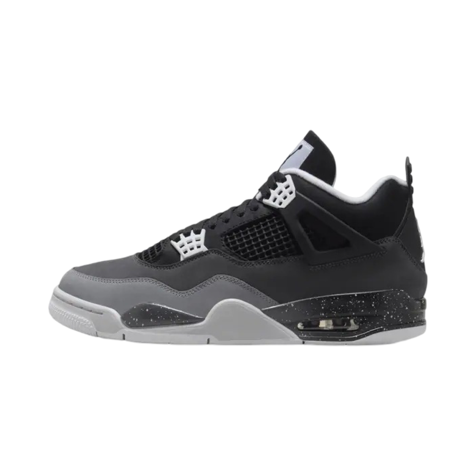 Air Jordan 4 Retro Fear Black White Anthracite Black Basketball Shoes - Men's High-Top Sneakers for Streetwear & Casual Style