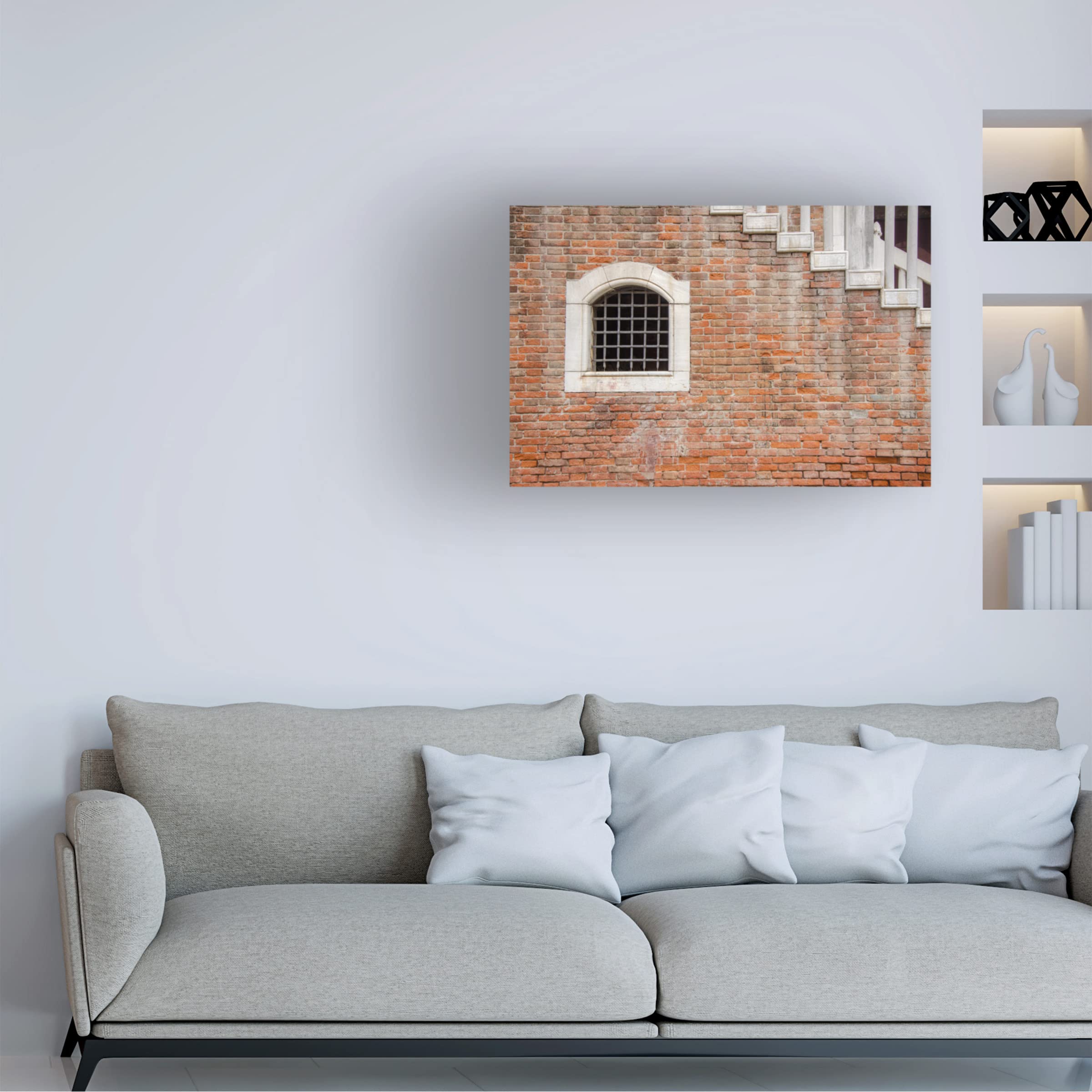Laura DeNardo 'Windows and Doors of Venice IX' Canvas Wall Art Print - Trademark Fine Art Collection | Perfect for Living Room, Bedroom & Office Decor