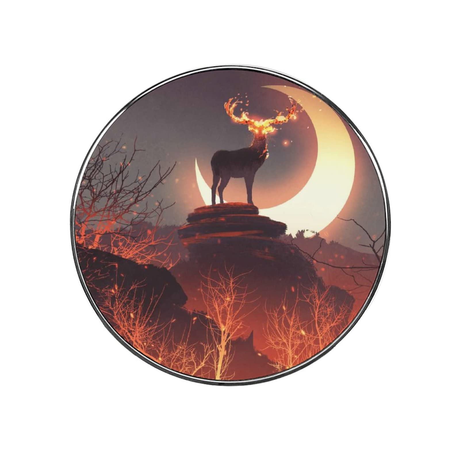 Elk Moon Fridge Magnets - Strong Magnetic Kitchen Decor for Refrigerators, Whiteboards & Metal Surfaces - Perfect for Home, Office & School Organization
