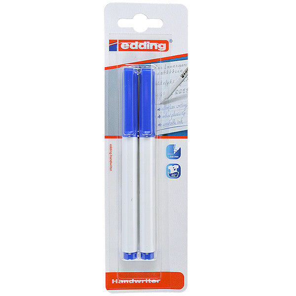 edding Handwriter Pen Set of 2 - Premium Permanent Markers for Writing, Labeling & Art Projects - Perfect for Office, School & Crafting