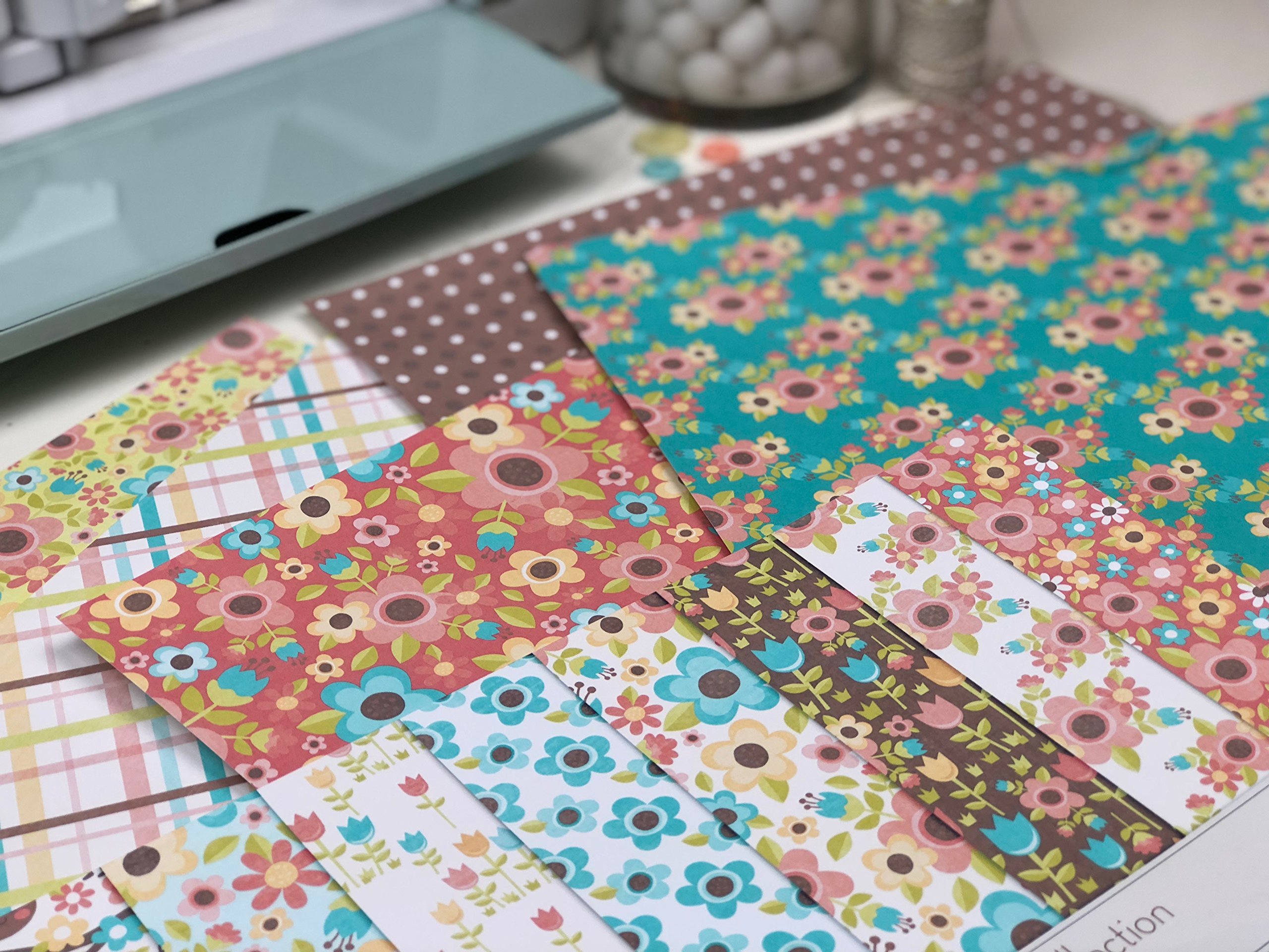 Premium Springtime Scrapbook Pattern Paper Pack - 12