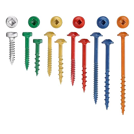 800-Piece Fine Thread Pocket Hole Screw Set for Hardwoods - Premium Woodworking Fasteners for Cabinets, Furniture & DIY Projects