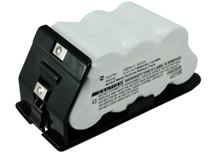 Synergy Digital Ni-MH 8.4V 1500mAh Replacement Battery for Euro Pro Shark UV647HB & XBP617 Vacuum Cleaners - Ultra High Capacity Vacuum Battery for Powerful Cleaning Performance in Homes, Offices, and Cars