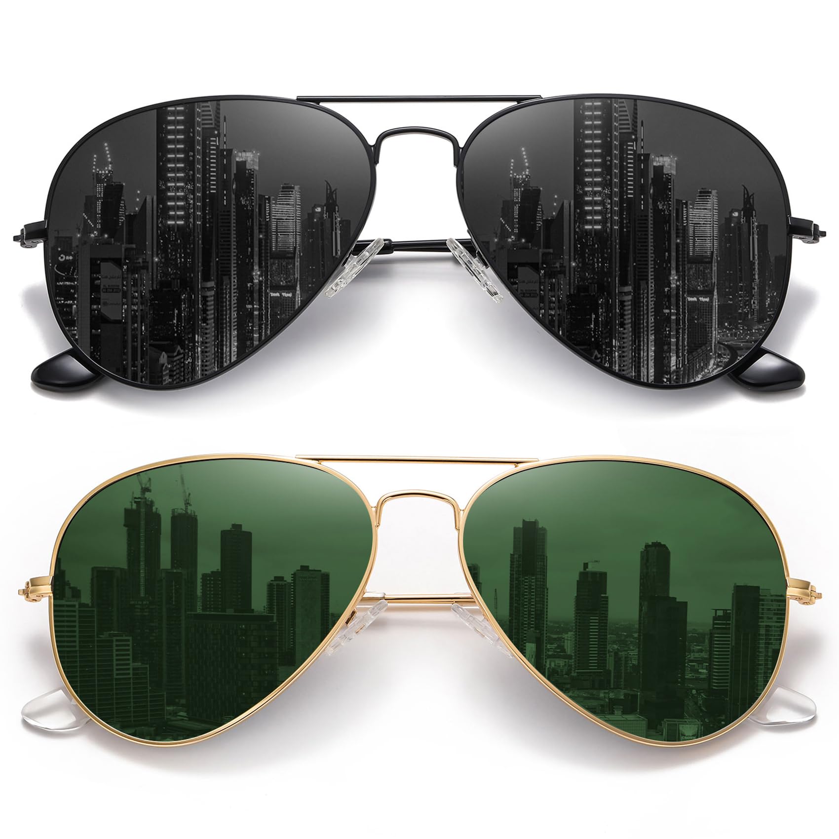 MEETSUN Polarized Aviator Sunglasses for Men & Women - UV400 Protection, Metal Frame - Perfect for Driving, Outdoor Activities & Fashion Accessories