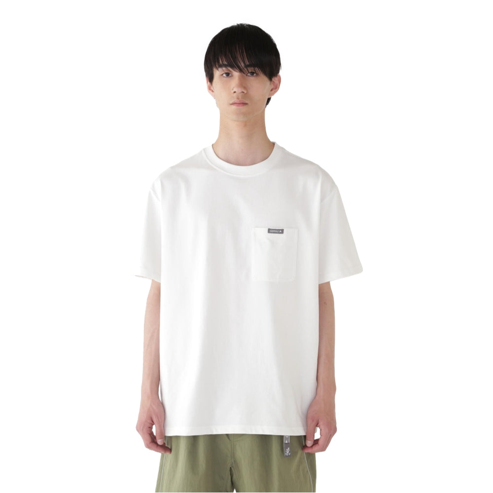 GRAMICCI x ANDWANDER Collaboration Back Print T-Shirt - White | Men's Streetwear Fashion | Perfect for Urban Outings & Casual Wear