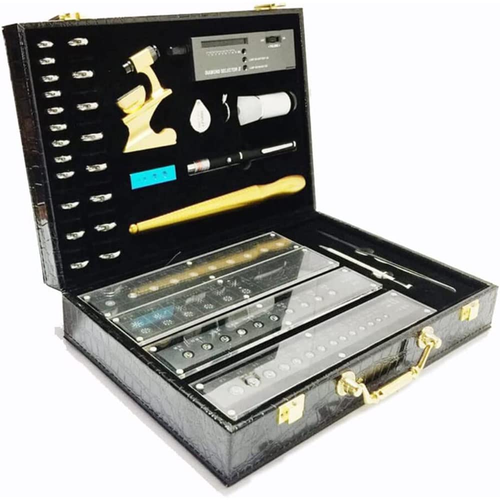 Diamond Tester Pen - Portable Electronic Gemstone Jewelry Tester Tool for Gold, Diamonds & Color Stones | Professional Diamond Selector Kit for Jewelers, Pawn Shops & Gem Enthusiasts | Perfect for Home, Lab & Field Testing