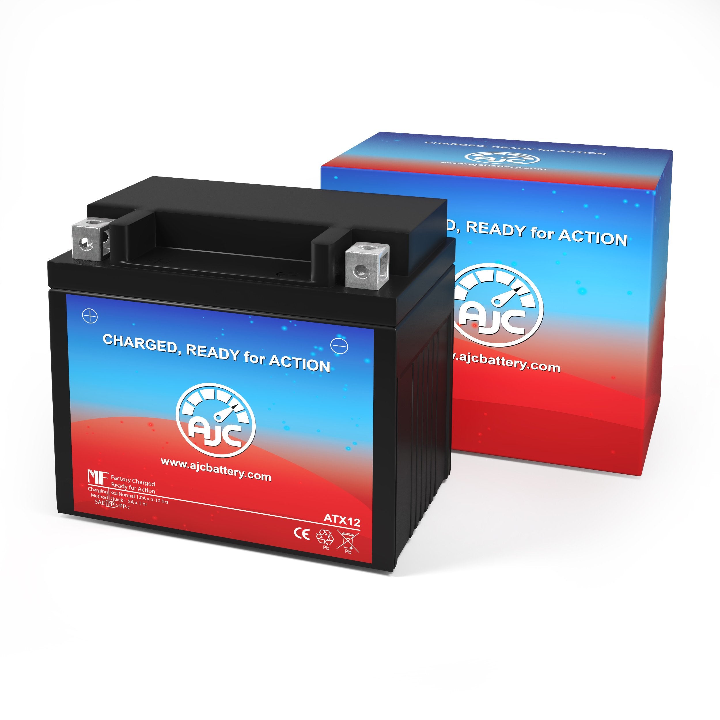 AJC Replacement Battery for Adly Moto 500S 500CC ATV (2010 Model) - High Performance Power Solution for Off-Road Adventures & Outdoor Riding
