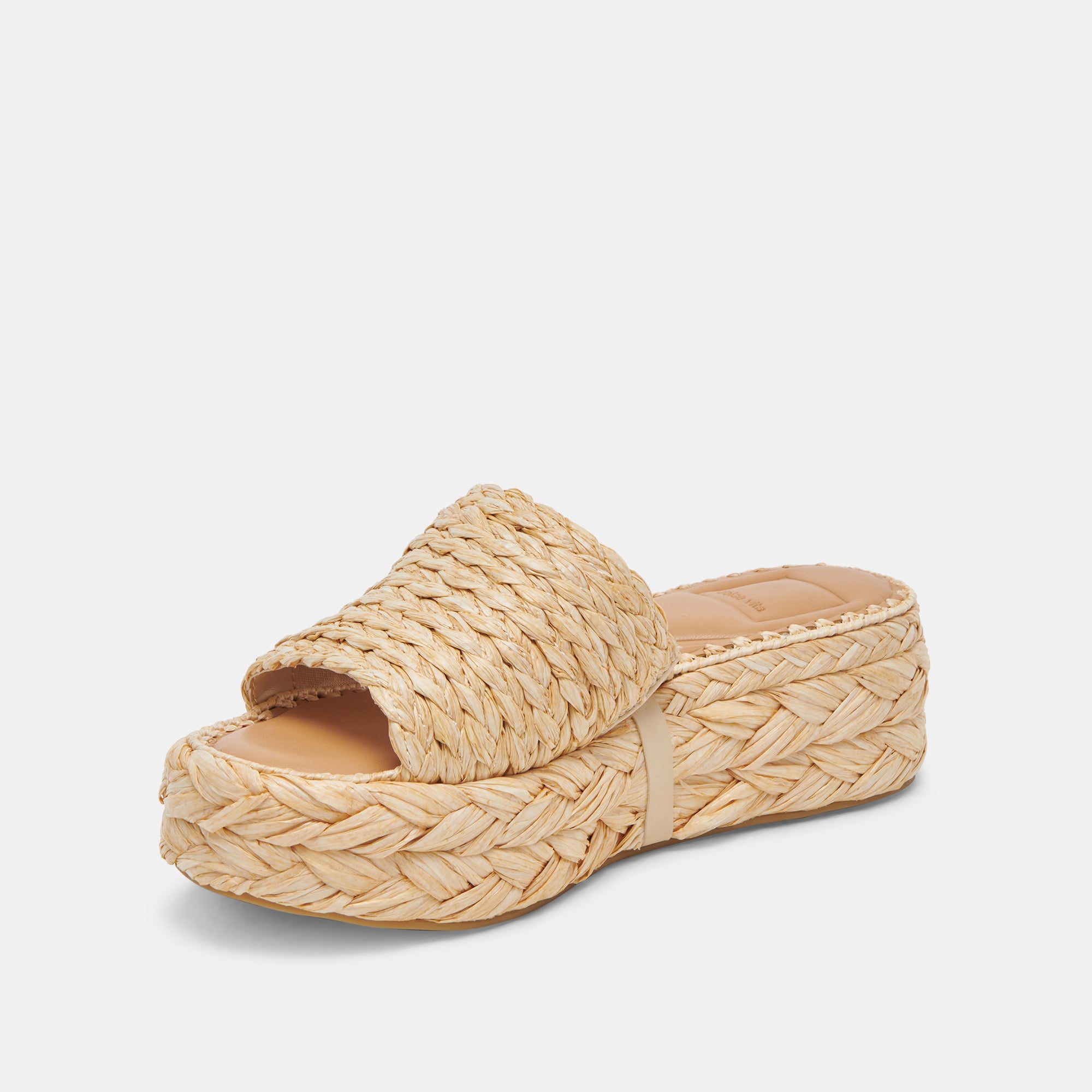 Chavi Women's Natural Raffia Sandals - Lightweight Comfortable Beach & Summer Walking Shoes for Women