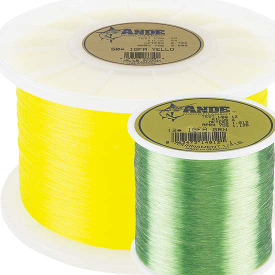 Ande 2lb Spool Tournament Monofilament Fishing Line - Premium Strength for Freshwater & Saltwater Angling - Perfect for Bass, Trout, and Panfish Fishing
